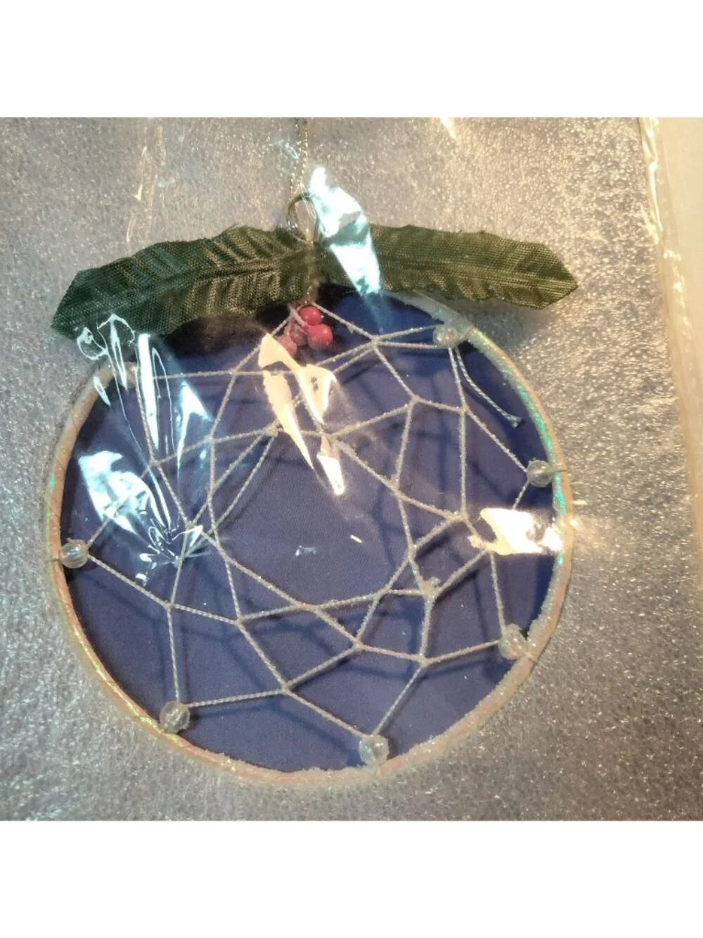 Dreamcatcher Christmas Ornament Bead Holly Accents
